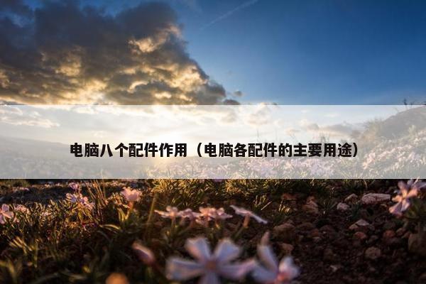 电脑八个配件作用（电脑各配件的主要用途）