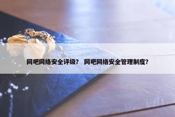 网吧网络安全评级？ 网吧网络安全管理制度？