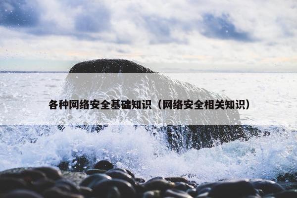 各种网络安全基础知识（网络安全相关知识）