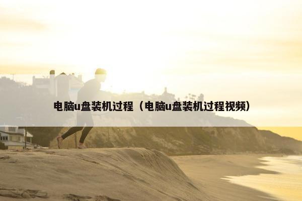 电脑u盘装机过程（电脑u盘装机过程视频）