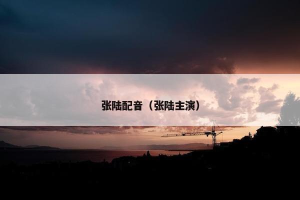 张陆配音（张陆主演）