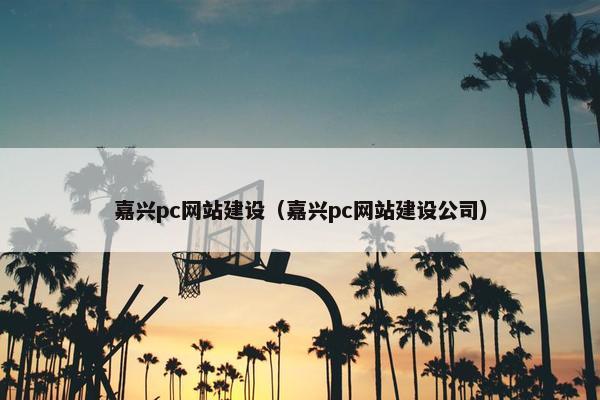 嘉兴pc网站建设（嘉兴pc网站建设公司）