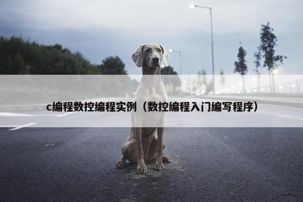 c编程数控编程实例（数控编程入门编写程序）