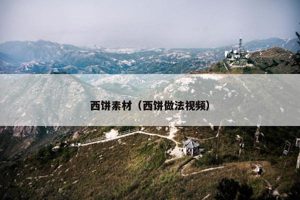 西饼素材（西饼做法视频）