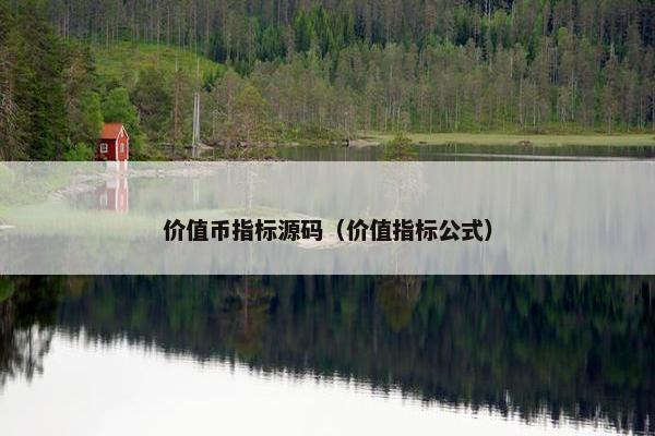 价值币指标源码（价值指标公式）