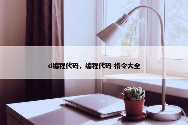 d编程代码，编程代码 指令大全