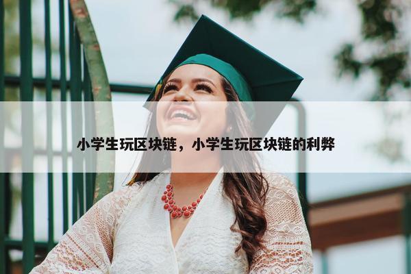 小学生玩区块链，小学生玩区块链的利弊