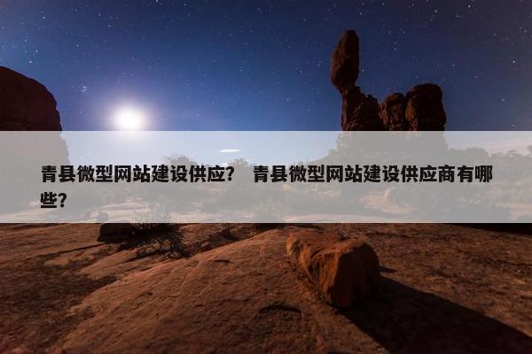 青县微型网站建设供应？ 青县微型网站建设供应商有哪些？
