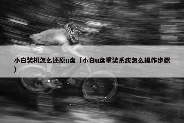 小白装机怎么还原u盘（小白u盘重装系统怎么操作步骤）