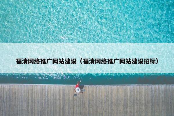 福清网络推广网站建设（福清网络推广网站建设招标）