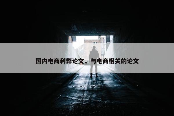 国内电商利弊论文，与电商相关的论文