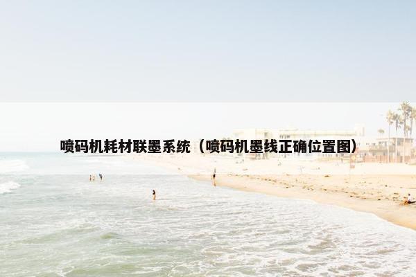 喷码机耗材联墨系统（喷码机墨线正确位置图）