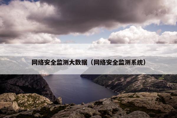 网络安全监测大数据（网络安全监测系统）