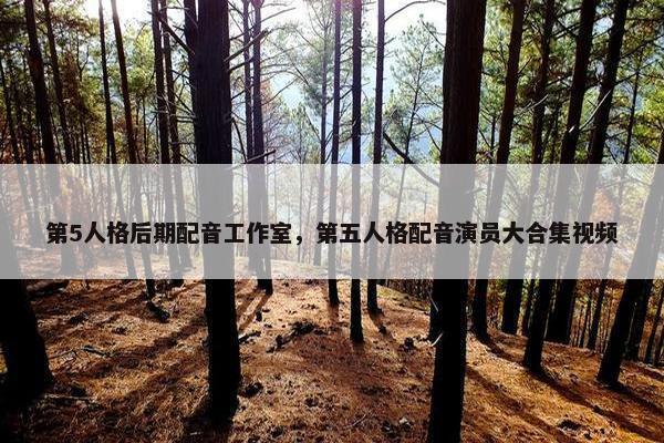 第5人格后期配音工作室，第五人格配音演员大合集视频