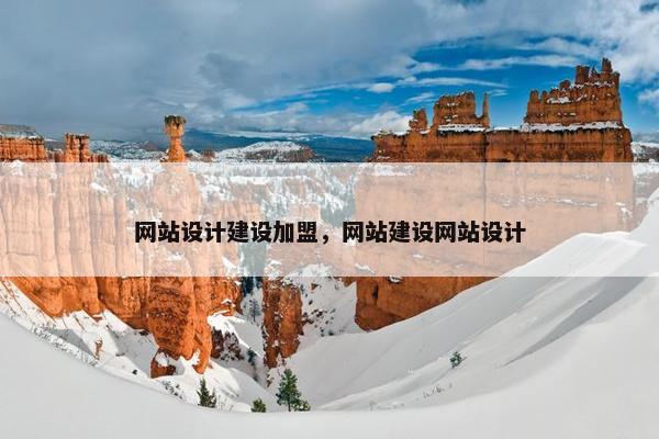 网站设计建设加盟，网站建设网站设计
