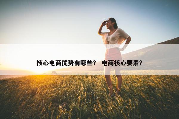 核心电商优势有哪些？ 电商核心要素？