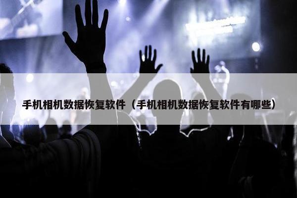 手机相机数据恢复软件（手机相机数据恢复软件有哪些）