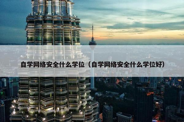 自学网络安全什么学位（自学网络安全什么学位好）