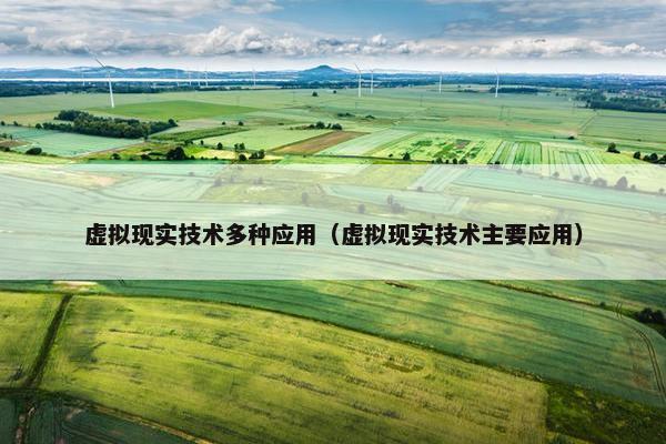 虚拟现实技术多种应用（虚拟现实技术主要应用）