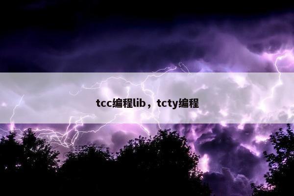 tcc编程lib，tcty编程