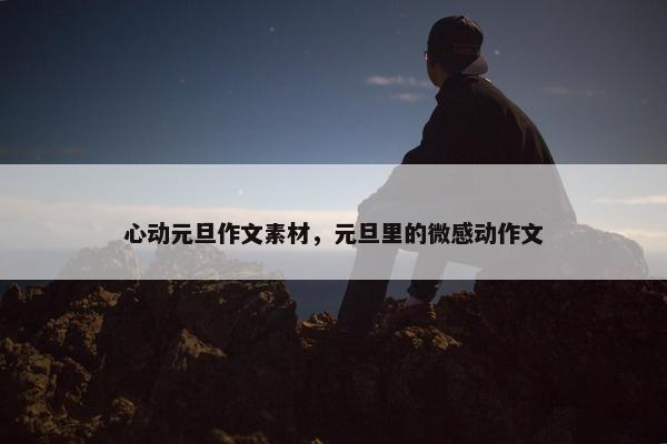 心动元旦作文素材，元旦里的微感动作文
