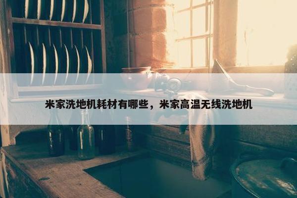 米家洗地机耗材有哪些，米家高温无线洗地机