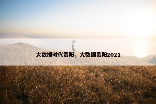 大数据时代贵阳，大数据贵阳2021