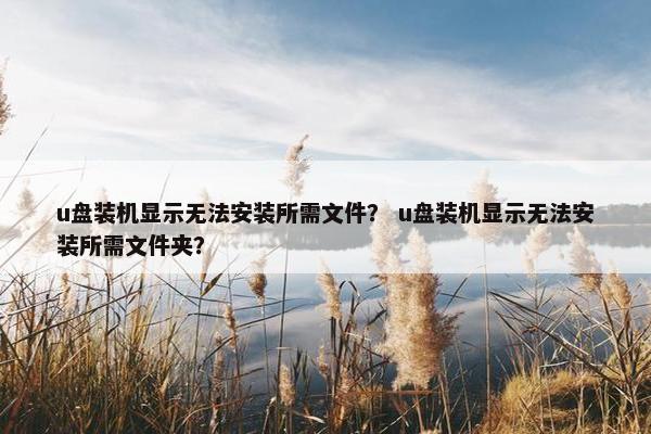 u盘装机显示无法安装所需文件？ u盘装机显示无法安装所需文件夹？