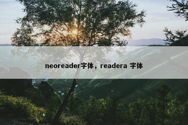 neoreader字体，readera 字体
