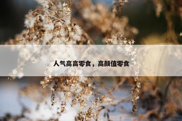 人气高高零食，高颜值零食