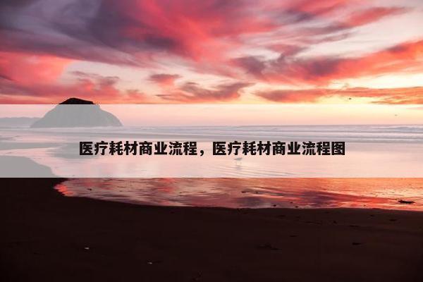 医疗耗材商业流程，医疗耗材商业流程图