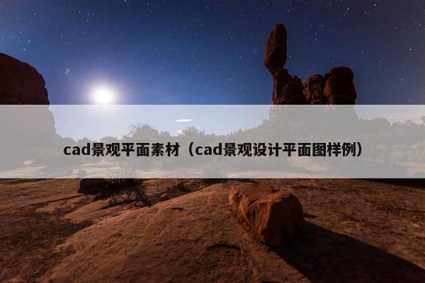 cad景观平面素材（cad景观设计平面图样例）