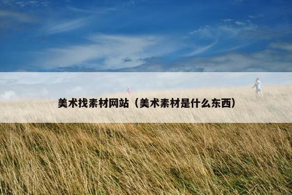 美术找素材网站（美术素材是什么东西）