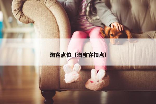 淘客点位（淘宝客扣点）