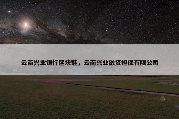云南兴业银行区块链，云南兴业融资担保有限公司