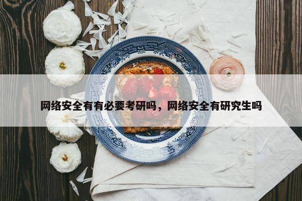 网络安全有有必要考研吗，网络安全有研究生吗