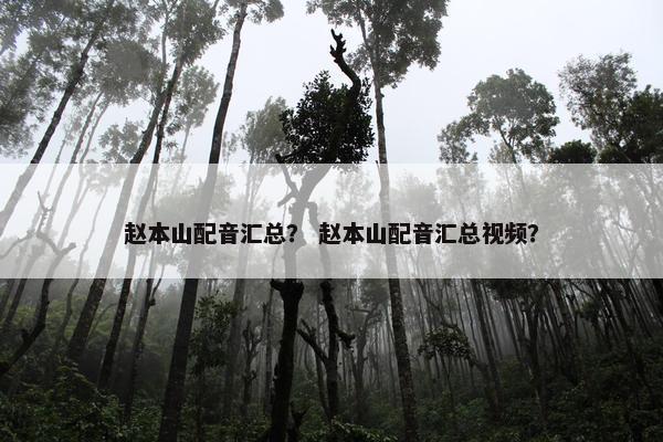 赵本山配音汇总？ 赵本山配音汇总视频？