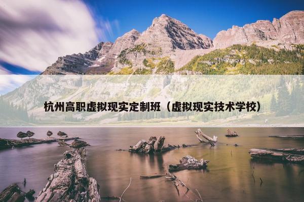 杭州高职虚拟现实定制班（虚拟现实技术学校）