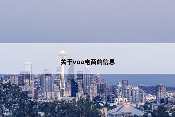 关于voa电商的信息