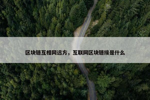 区块链互相网远方，互联网区块链接是什么