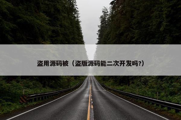 盗用源码被（盗版源码能二次开发吗?）