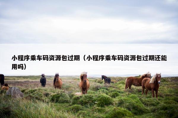 小程序乘车码资源包过期（小程序乘车码资源包过期还能用吗）