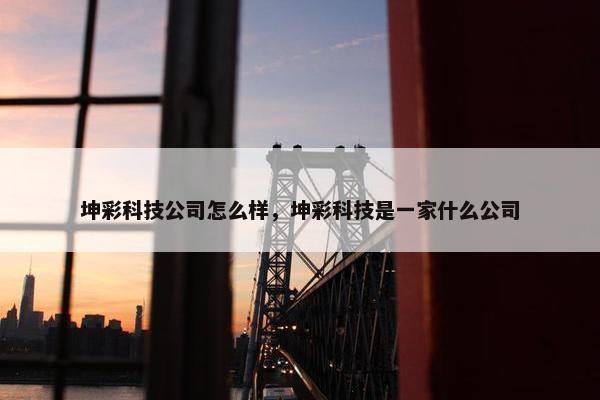 坤彩科技公司怎么样，坤彩科技是一家什么公司