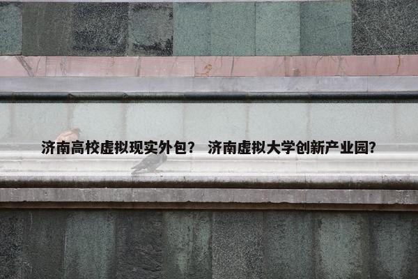 济南高校虚拟现实外包？ 济南虚拟大学创新产业园？