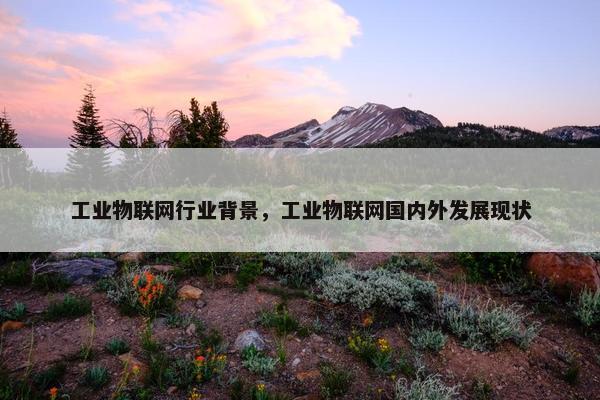工业物联网行业背景，工业物联网国内外发展现状