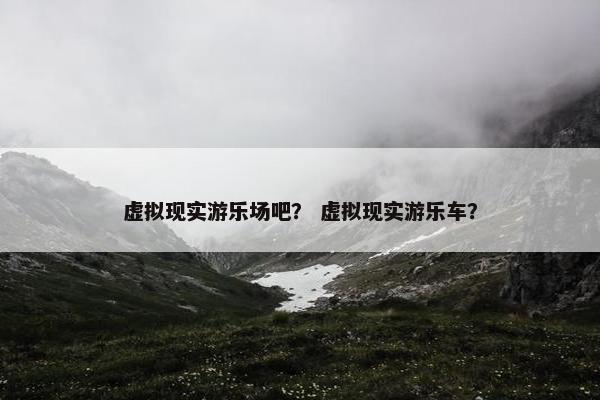 虚拟现实游乐场吧？ 虚拟现实游乐车？