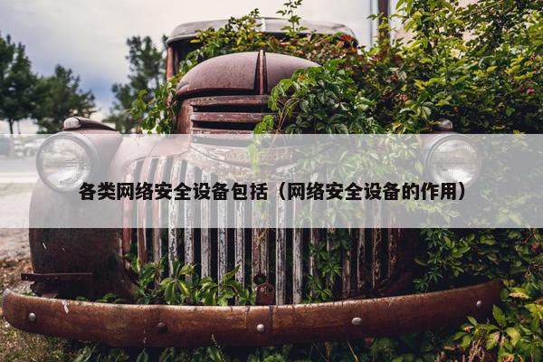 各类网络安全设备包括（网络安全设备的作用）