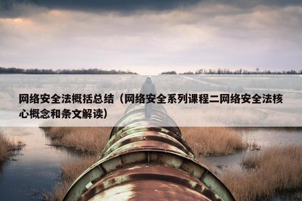 网络安全法概括总结（网络安全系列课程二网络安全法核心概念和条文解读）