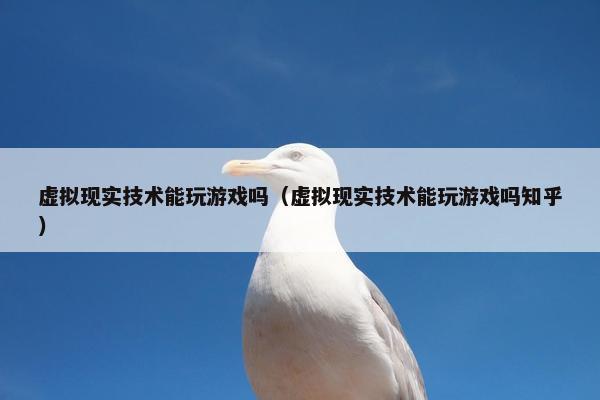 虚拟现实技术能玩游戏吗（虚拟现实技术能玩游戏吗知乎）