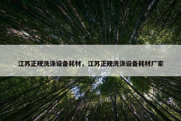 江苏正规洗涤设备耗材，江苏正规洗涤设备耗材厂家